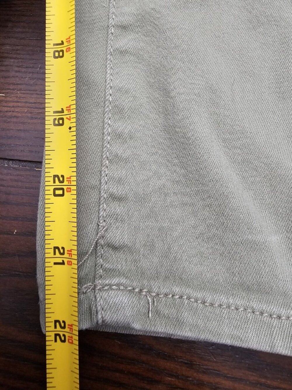 Old Navy Rockstar Cropped Jeans Green Strechy Women's Size 4 - Picture 5 of 6